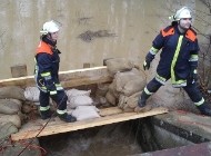 Die Köschinger Feuerwehr im Hochwassereinsatz