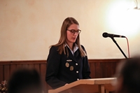 Schriftführerin Theresa Heckl ließ die letztjährige Generalversammlung Revue passieren.