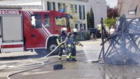 Die Flammen konnten rasch von insgesamt vier Atemschutzgeräteträgerinnen gelöscht werden.